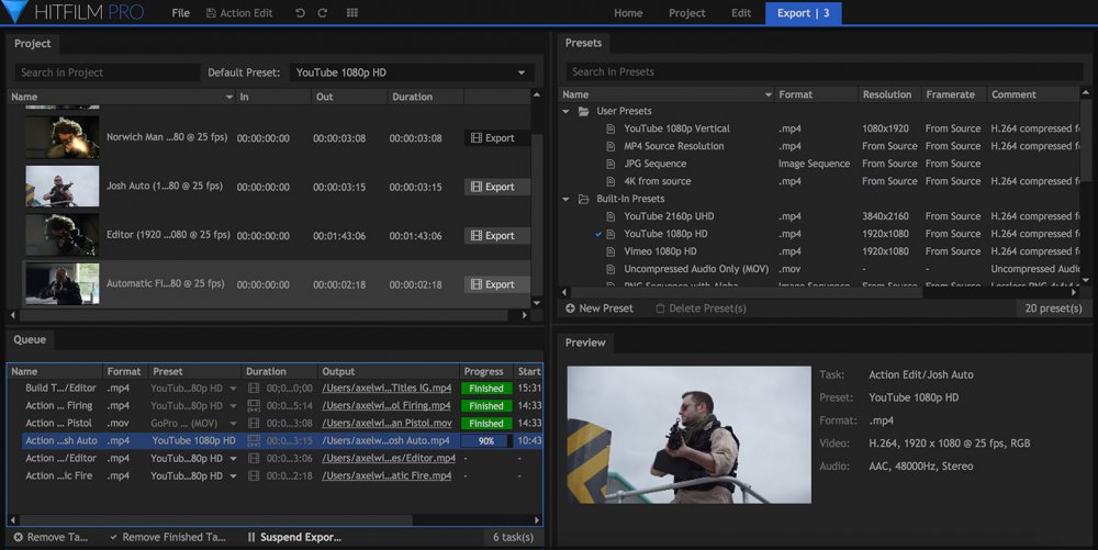 hitfilm express video editing software